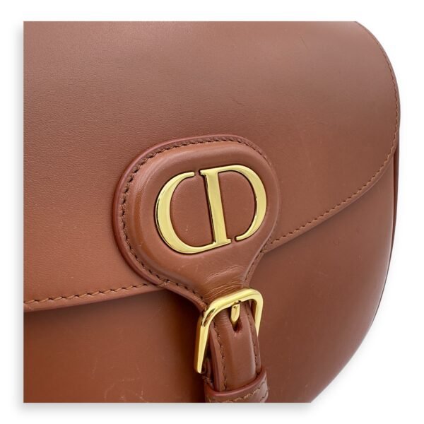 Bobby Shoulder Bag Brown in Calfskin, Gold hardware - Image 12