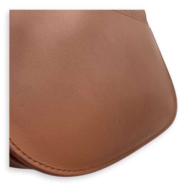 Bobby Shoulder Bag Brown in Calfskin, Gold hardware - Image 14