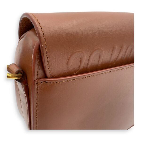 Bobby Shoulder Bag Brown in Calfskin, Gold hardware - Image 15