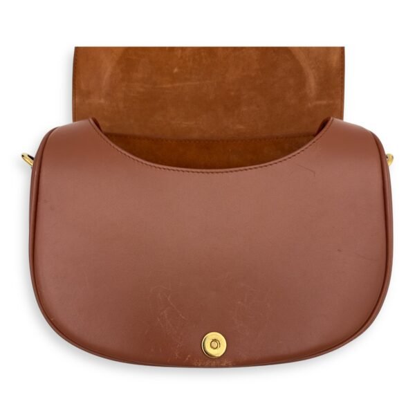Bobby Shoulder Bag Brown in Calfskin, Gold hardware - Image 22