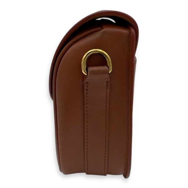 Bobby Shoulder Bag Brown in Calfskin, Gold hardware - Image 3
