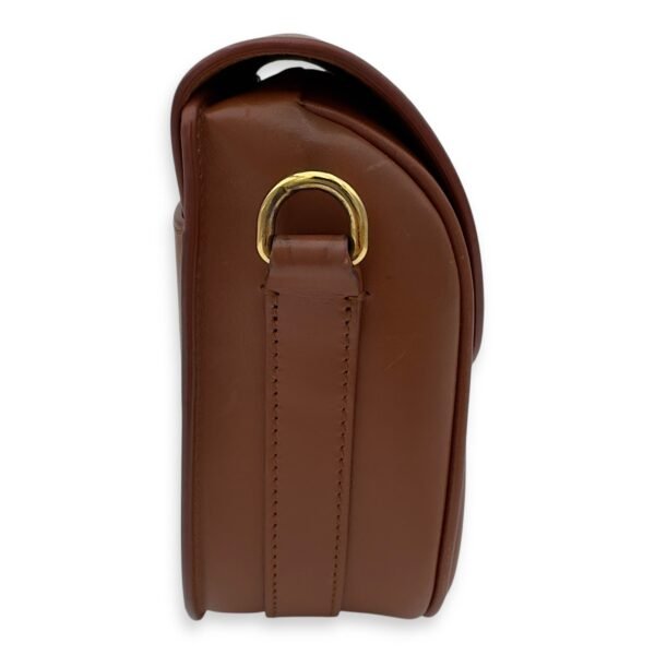 Bobby Shoulder Bag Brown in Calfskin, Gold hardware - Image 4