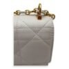 Miss Caro White Crossbody Bag in Calfskin, Gold hardware - Image 11