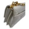Miss Caro White Crossbody Bag in Calfskin, Gold hardware - Image 13