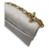 Miss Caro White Crossbody Bag in Calfskin, Gold hardware - Image 14