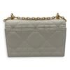 Miss Caro White Crossbody Bag in Calfskin, Gold hardware - Image 2