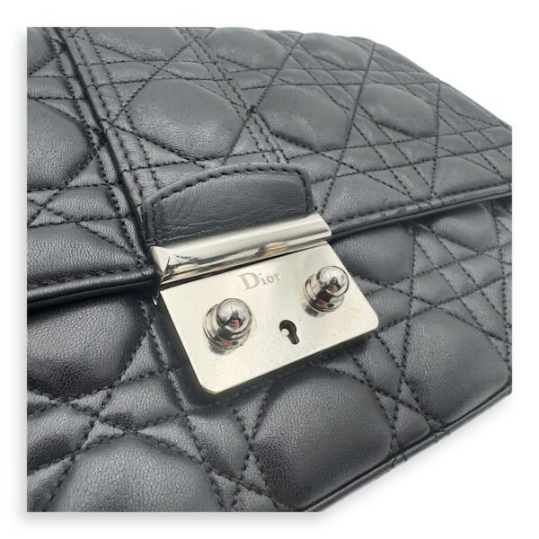 Miss Dior Shoulder Bag Black in Lambskin, Silver hardware - Image 10