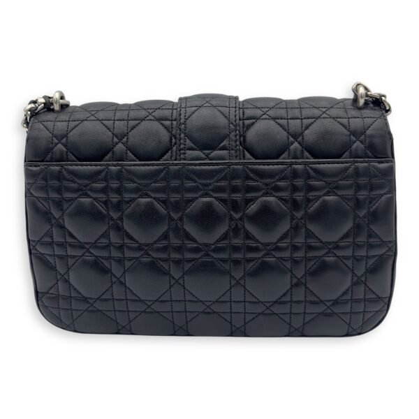Miss Dior Shoulder Bag Black in Lambskin, Silver hardware - Image 2