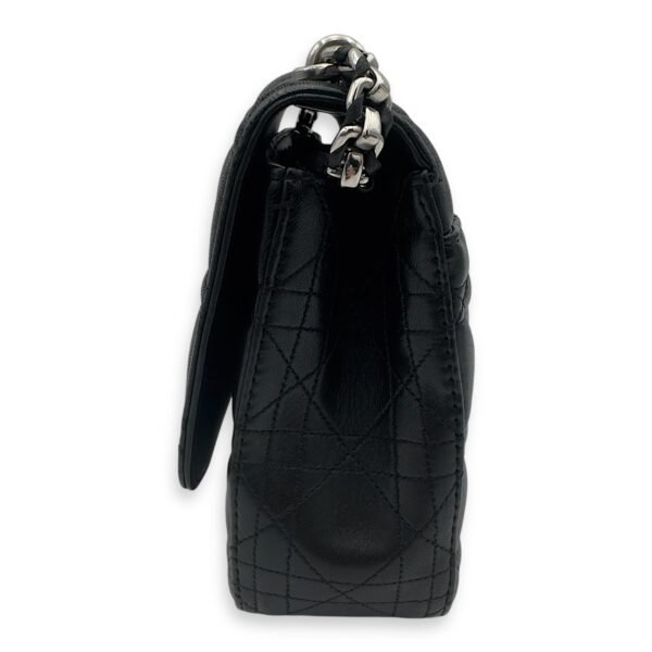 Miss Dior Shoulder Bag Black in Lambskin, Silver hardware - Image 4