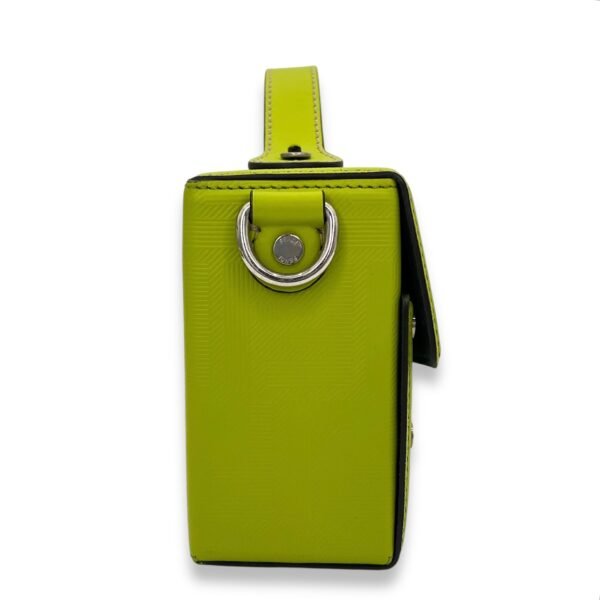 Baguette Crossbody Bag Green in Calfskin, Silver hardware - Image 3