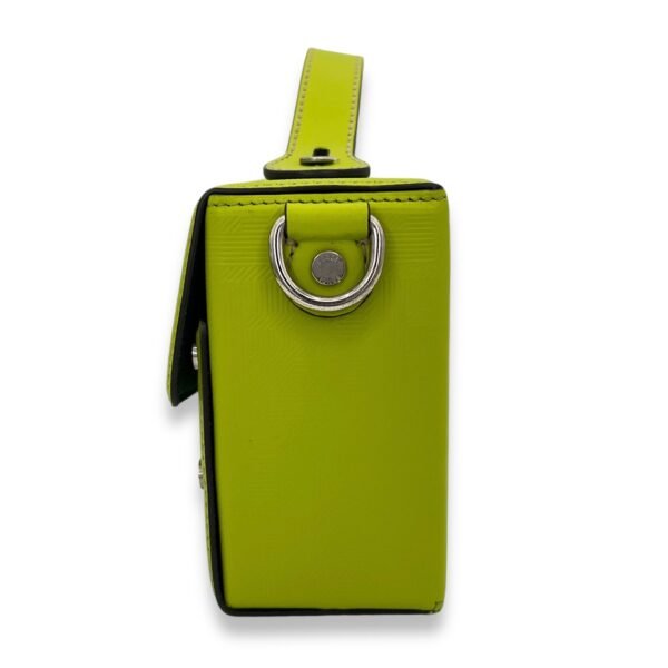 Baguette Crossbody Bag Green in Calfskin, Silver hardware - Image 4