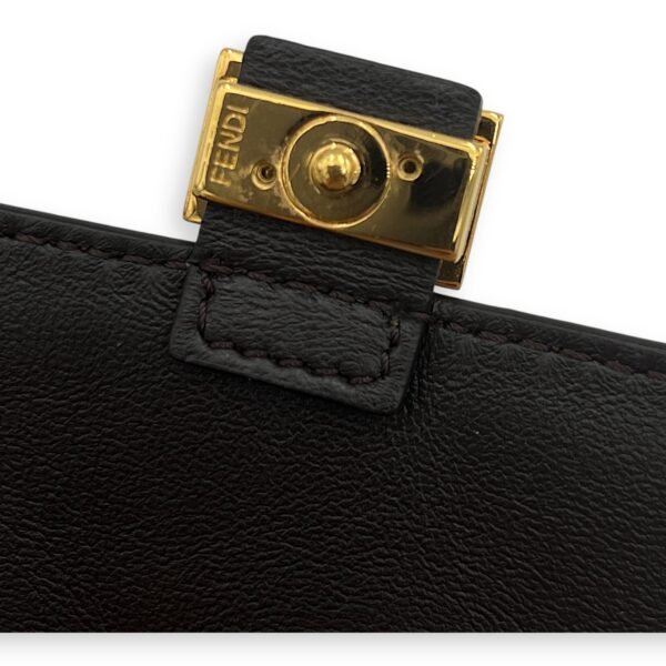 Baguette Nano Yellow Crossbody Bag in Calfskin, Gold hardware - Image 9