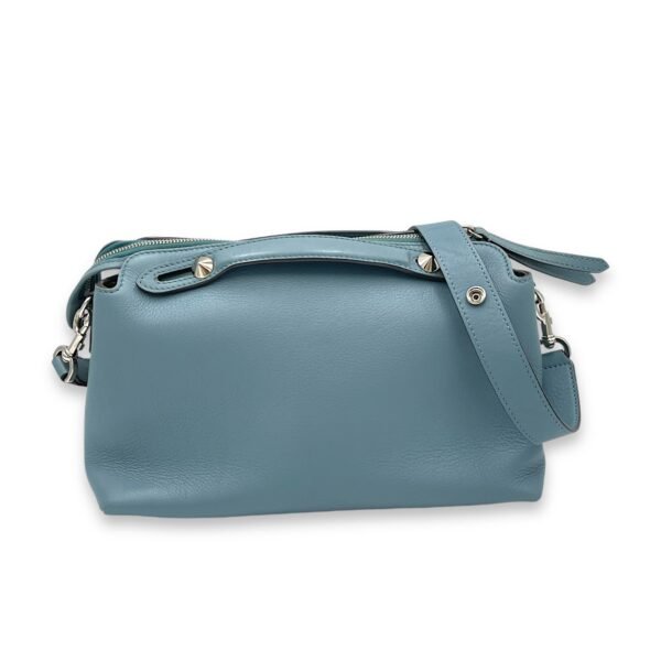 By The Way Top Handle Bag Blue in Calfskin, Gold hardware - Image 2