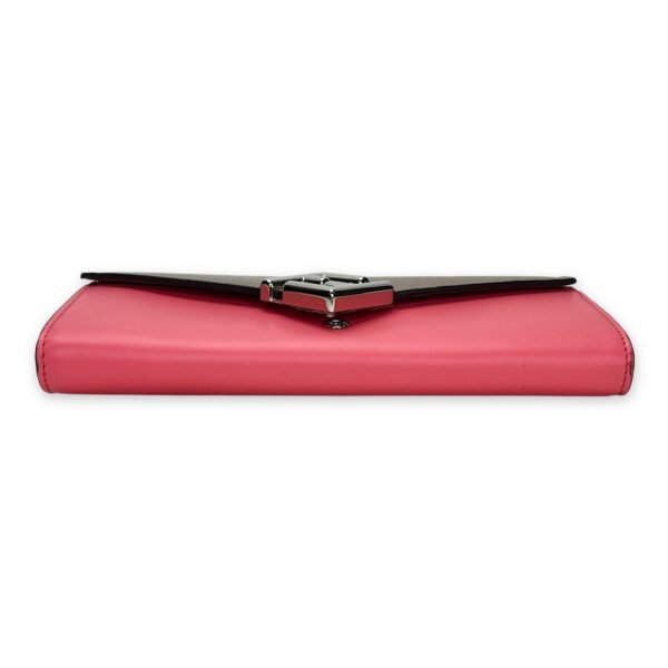 FF Continental Pink Wallet on Chain in Calfskin, Silver hardware - Image 5