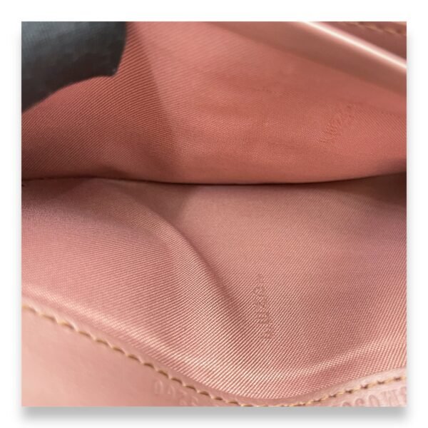 F logo Pink Wallet On Chain in Calfskin, Gold hardware - Image 12