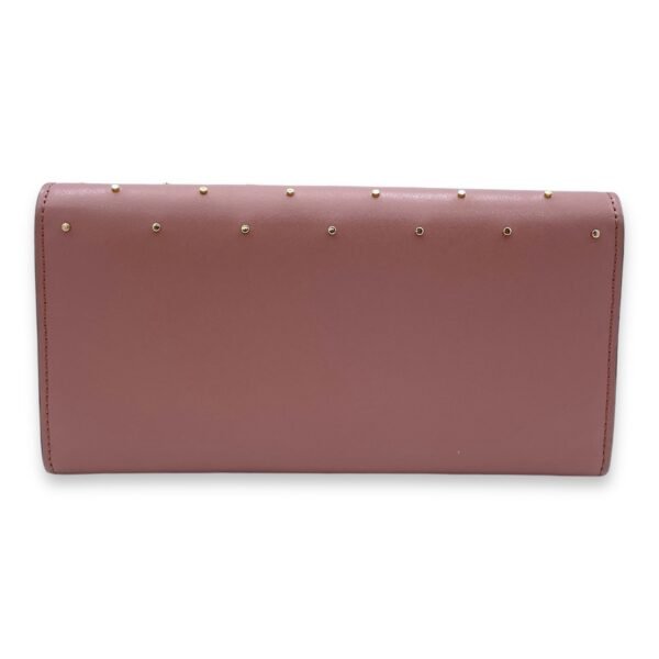 F logo Pink Wallet On Chain in Calfskin, Gold hardware - Image 2