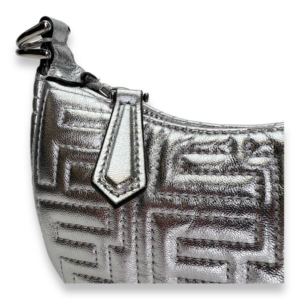 Fendigraphy Nano Silver Top Handle Bag in Calfskin, Silver hardware - Image 8