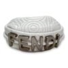 Fendigraphy Nano White Top Handle Bag in Calfskin, Silver hardware - Image 5