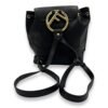 Flap Black Backpack in Calfskin, Gold hardware - Image 2