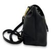 Flap Black Backpack in Calfskin, Gold hardware - Image 3
