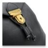 Flap Black Backpack in Calfskin, Gold hardware - Image 6