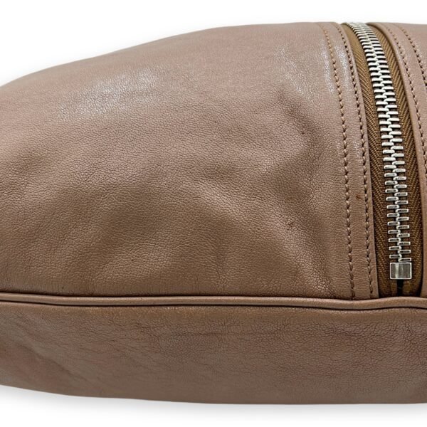 Hobo Shoulder Bag in Calfskin   Silver hardware - Image 8