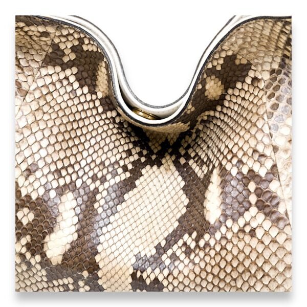 1970 Medium Shoulder bag in Python Embossed Calfskin, Gold Hardware - Image 4
