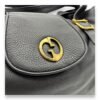 1973 Pebbled  Tote Bag Black in Calfskin, Gold - Image 6