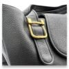 1973 Pebbled  Tote Bag Black in Calfskin, Gold - Image 7