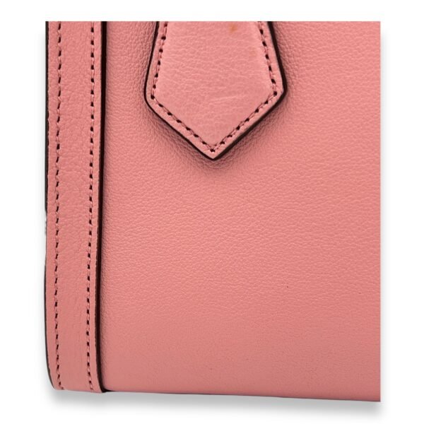 Bamboo Diana Mini Pink Top Handle Bag in Calfskin, Gold hardware - Image 7