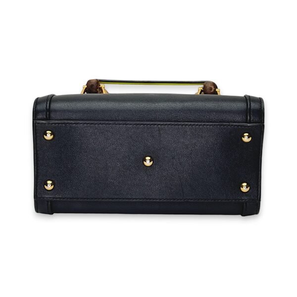 Bamboo Diana mini Black Crossbody Bag in Calfskin, Gold hardware - Image 4