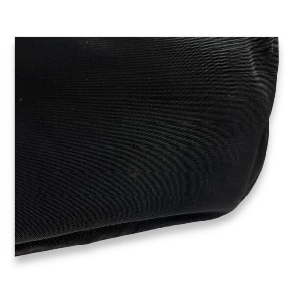 Bamboo Small Black Top Handle Bag in Canvas, Lacquered Metal hardware - Image 7