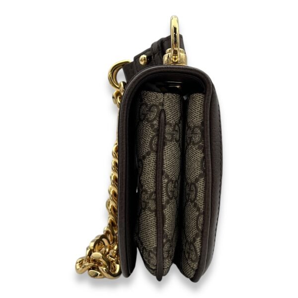 Blondie Shoulder Bag Brown in Monogram Coated Canvas, Gold hardware - Image 4