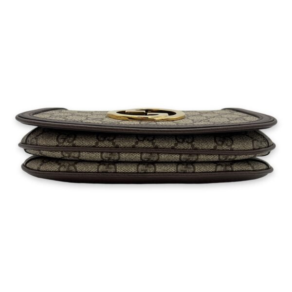 Blondie Shoulder Bag Brown in Monogram Coated Canvas, Gold hardware - Image 5