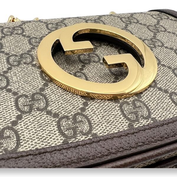 Blondie Shoulder Bag Brown in Monogram Coated Canvas, Gold hardware - Image 6
