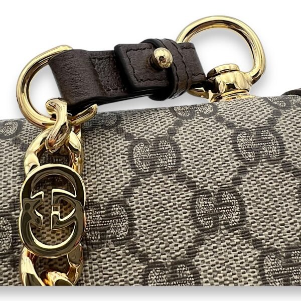Blondie Shoulder Bag Brown in Monogram Coated Canvas, Gold hardware - Image 7
