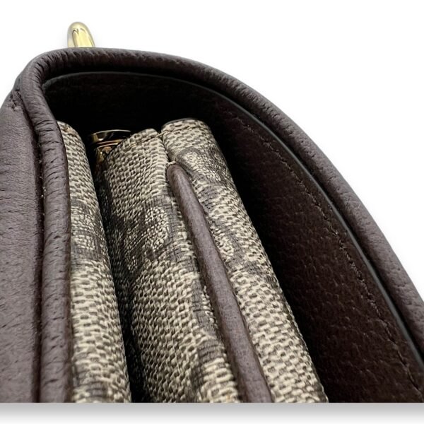 Blondie Shoulder Bag Brown in Monogram Coated Canvas, Gold hardware - Image 8