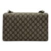 Dionysus Small Black Shoulder Bag in Coated Canvas, Silver hardware - Image 2
