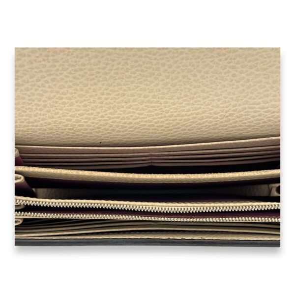 Dionysus White Wallet On Chain in Calfskin, Silver hardware - Image 11