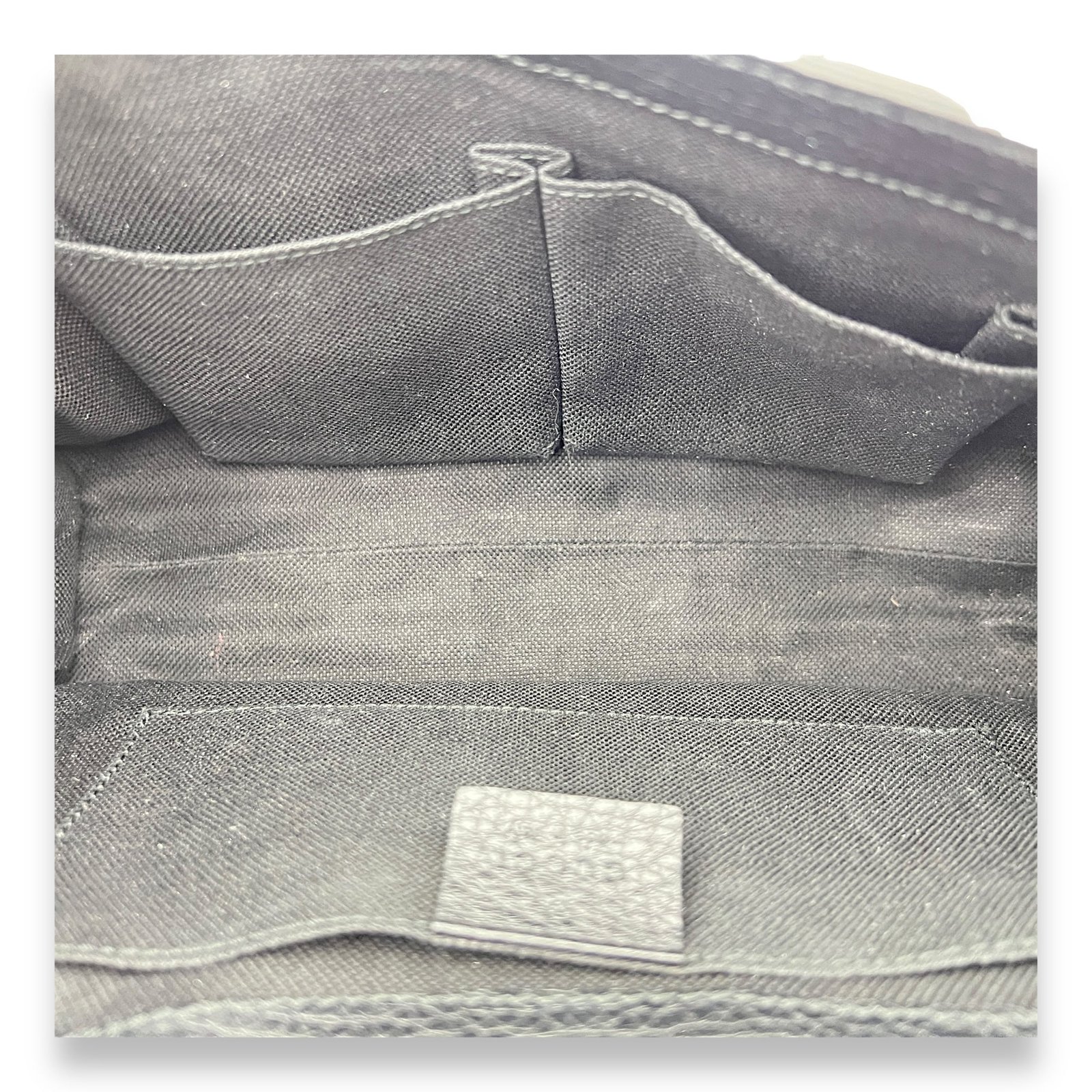 Emily Black Shoulder Bag in Calfskin, Gold hardware - Image 10