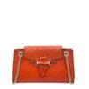 Emily Large Orange Shoulder Bag in Guccissima Leather, Gold hardware