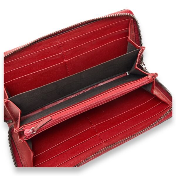 Flap Long Wallet in Guccissima leather, Silver Hardware - Image 5