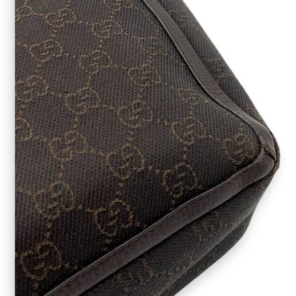 GG Abbey Pocket Black Tote Bag in Canvas, Silver hardware - Image 10