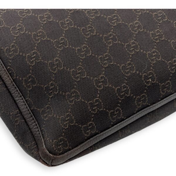 GG Abbey Pocket Black Tote Bag in Canvas, Silver hardware - Image 11