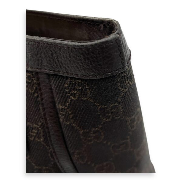 GG Abbey Pocket Black Tote Bag in Canvas, Silver hardware - Image 12