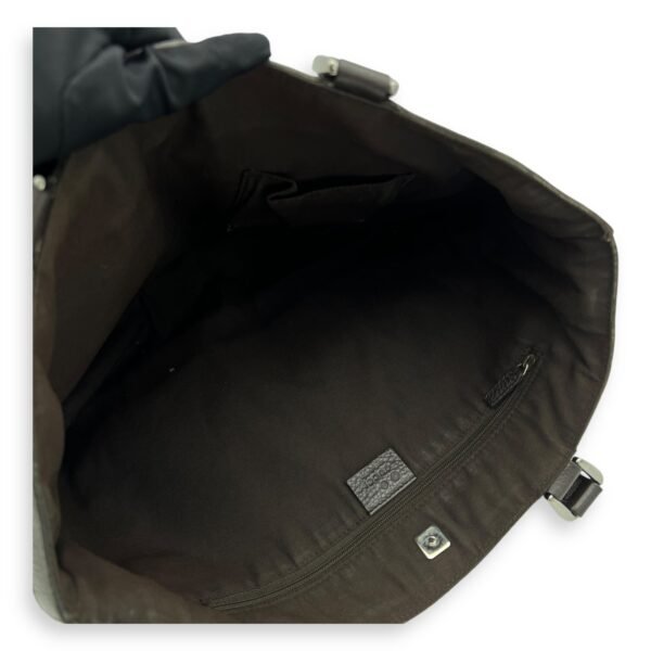 GG Abbey Pocket Black Tote Bag in Canvas, Silver hardware - Image 13