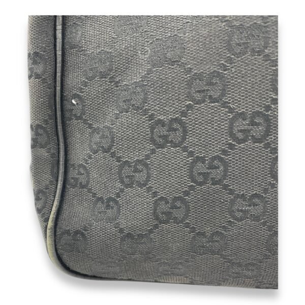 GG Bamboo Black Top Handle Bag in Canvas, Gunmetal hardware - Image 10