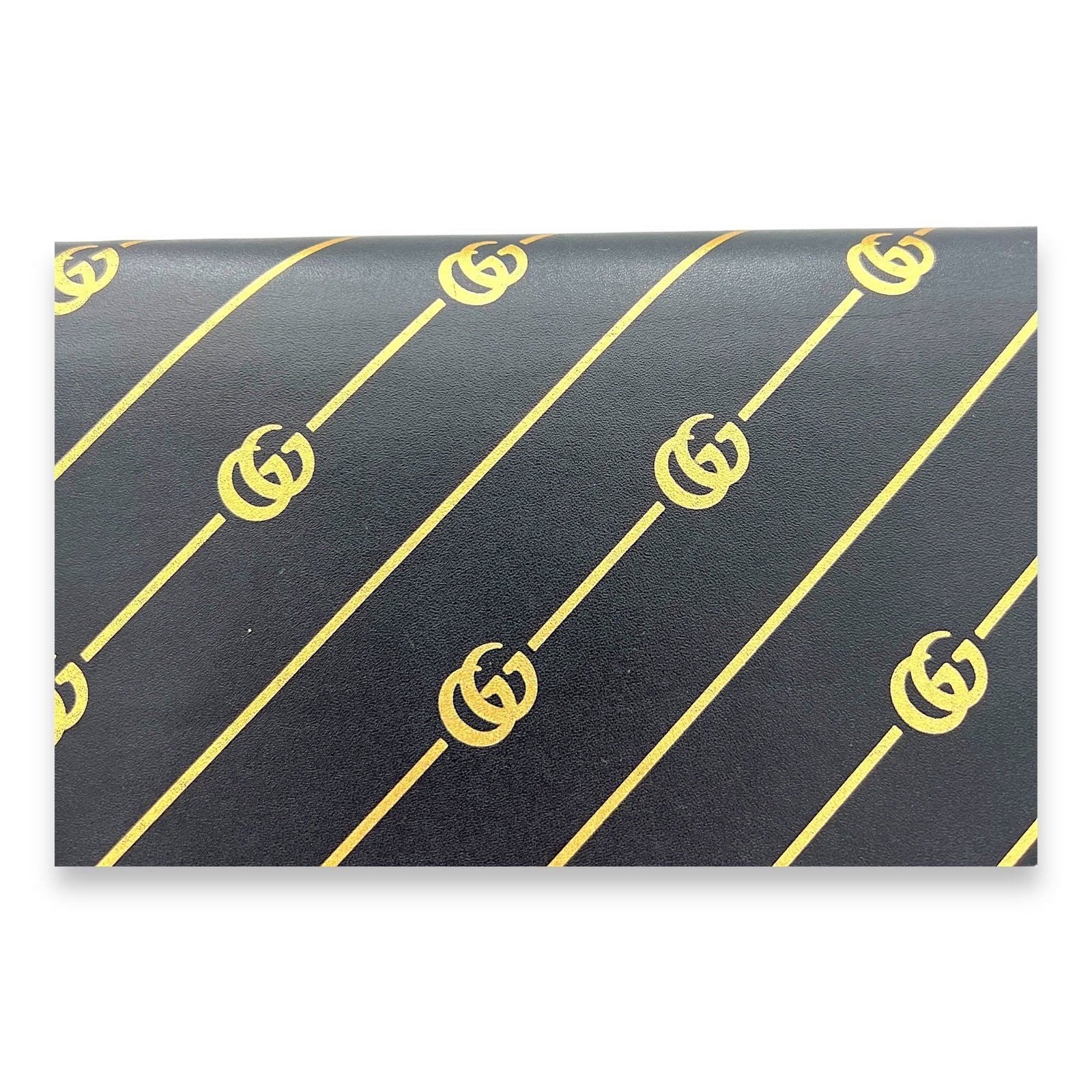 GG Black Wallet On Chain in Calfskin, Gold hardware - Image 7
