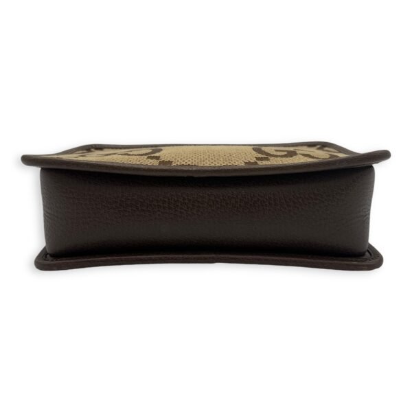 GG Jumbo Crossbody Bag Brown in Canvas, Gold hardware - Image 5
