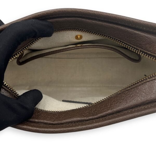 GG Jumbo Crossbody Bag Brown in Canvas, Gold hardware - Image 6